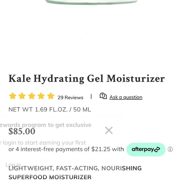 New Byroe Kale Hydrating Gel Moisturizer - Picture 4 of 4